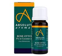 Absolute Aromas Huile Essentielle de Rose Otto 3% Dilution 10 ml - Pure, Naturelle, Non Diluée, Sans Cruauté et Vegan - Pour une utilisation en Aromathérapie, Diffuseurs et Recettes de Beauté DIY