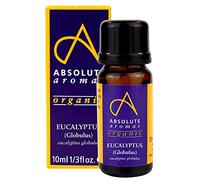 Absolute Aromas Huile Essentielle d'Eucalyptus Bio 10 ml - 100% Pure, Naturelle, Non Diluée, Vegane et Sans Cruauté - Pour une utilisation dans les Diffuseurs et les Mélanges d'Aromathérapie