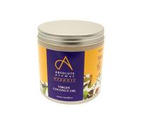 Absolute Aromas Huile Solide Vierge de Noix de Coco Biologique 500g - 100% Pure, Naturelle, Certifiée Biologique, Végétalienne et Sans Cruauté - Hydratante pour les Soins de la Peau et des Cheveux - Idéale pour le bricolage, la beauté et l'aromathérapie