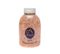 Absolute Aromas Sels de Bain Detox 625g - Sel Rose Naturel de l'Himalaya infusé avec des Huiles Essentielles 100% Pures de Bois de Cèdre, Pamplemousse, Géranium et Genièvre