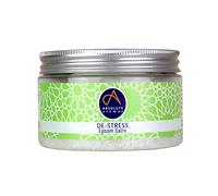 Absolute Aromas Sels de Bain Epsom De-Stress Anti-Stress 300g - Sulfate de Magnésium Infusé d'Huiles Essentielles Pures à 100% - Huiles de Bergamote, Encens, Rose, Jasmin et Lavande