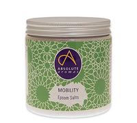Absolute Aromas Sels de Bain Epsom Mobility Mobilité 575g - Sulfate de Magnésium infusé d'Huiles Essentielles 100% Pures - Huiles de Menthe Poivrée, de Romarin et d'Eucalyptus