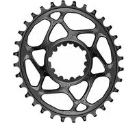 ABSOLUTE BLACK ABSOLUTEBLACK Chaîne Direct Mount Singlespeed 36TBlack, Aluminium 7075, Ovale, 1x10/11/12 Cyclisme, Unisexe, Noir, 36T