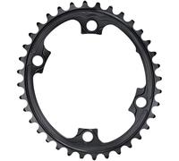 Absolute Black Oval 2x Asymmetric Shimano 9000/6800 110 Bcd Chainring Noir 36t