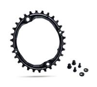 Plateau narrow wide absoluteblack mono 104 bcd oval premium chainring noir