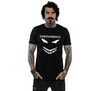 Absolute Cult Disturbed Homme Scary Face Candle T-Shirt Noir Large