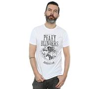 Absolute Cult Peaky Blinders Homme Horse and Cart T-Shirt Blanc XX-Large