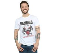 Absolute Cult Ramones Homme Mondo Bizarro Tour 92 T-Shirt Blanc Medium