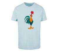 ABSOLUTE CULT T-Shirt bleu clair / pétrole / orange / rouge, Taille M