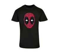 ABSOLUTE CULT T-Shirt 'Deadpool - Head Of Roses' gris foncé / rouge / noir / blanc, Taille XXL