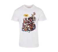 ABSOLUTE CULT T-Shirt 'Deadpool - Merchandise Royalties' mélange de couleurs / blanc, Taille XXL