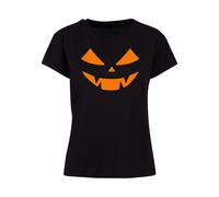 ABSOLUTE CULT T-shirt 'Halloween - Pumpkin Face' orange / noir, Taille XL