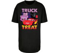 ABSOLUTE CULT T-shirt 'Ladies Cars - Halloween Truck or Treat' violet / orange / rouge / noir, Taille 5XL
