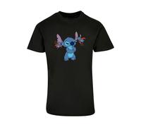 ABSOLUTE CULT T-Shirt 'Lilo And Stitch - Little Devils' bleu / lilas / rouge / noir, Taille XXXL