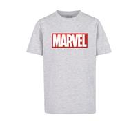 ABSOLUTE CULT T-Shirt 'Marvel Comics' gris / rouge foncé / blanc, Taille 134-140