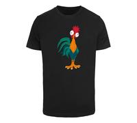 ABSOLUTE CULT T-Shirt 'Moana - Hei Hei' vert / orange / rouge / noir, Taille XS