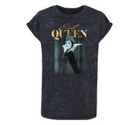 ABSOLUTE CULT T-shirt 'Snow White - Evil Queen' gris foncé / orange / noir, Taille XXL