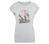 ABSOLUTE CULT T-shirt 'Tom And Jerry - Baseball Caps' beige clair / gris / gris chiné / blanc, Taille S