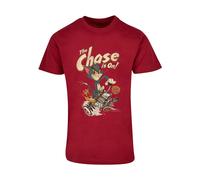 ABSOLUTE CULT T-Shirt 'Tom And Jerry - The Chase Is On' pueblo / jaune pastel / bourgogne / noir, Taille L