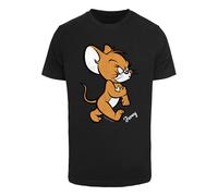 ABSOLUTE CULT T-Shirt 'Tom & Jerry - Angry Mouse' caramel / noir / blanc, Taille S
