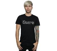 Absolute Cult The Doors Homme Simple Logo T-Shirt Noir Large
