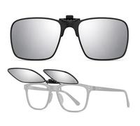 Absolute Eclipse Clip-On Filtre Éclipse Solaire pour Lunettes de Vue - Lunettes Éclipse Solaire 2026, Filtre Relevable, Certifié ISO 12312-2, CE EPI Cat II, OD 4,8
