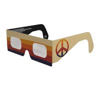 Absolute Eclipse Lunette Eclipse Solaire 2026 pour Voir l'Éclipse - ISO 12312-2 CE Certifiée Homologuée - Design Peace - Adultes Enfants - Fabricant Européen Reconnu AAS