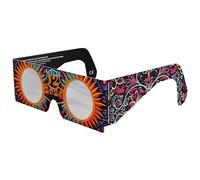 Absolute Eclipse Lunette Enfants Eclipse Solaire 2026 pour Voir l'Éclipse - ISO 12312-2 CE Certifiée Homologuée - Design Sunburst - Adultes Enfants - Fabricant Européen Reconnu AAS