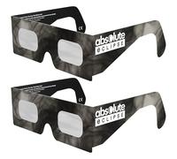 Absolute Eclipse Lunettes anti-éclipse solaire Soot - Testé ISO 12312-2 et certifié CE - Fabricant européen - Lot de 2 - Eclipse Europe 2026