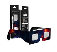 Absolute Eclipse Lunettes Astronomie Eclipse Solaire 2026 pour Voir l'Éclipse - ISO 12312-2 CE Certifiées Homologuées - 6 Pack Famille - Design Nebula - Fabricant Européen Reconnu AAS