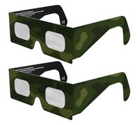 Absolute Eclipse Lunettes Eclipse Solaire 2026 ISO 12312-2 CE Certifiées - 2 Pack - Design Army - Fabricant Européen