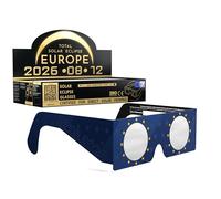 Absolute Eclipse Lunettes Eclipse Solaire 2026 ISO 12312-2 CE Certifiées - Lot de 100 - Écoles - Design EU - Fabricant Européen