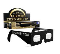 Absolute Eclipse Lunettes Eclipse Solaire 2026 ISO 12312-2 CE Certifiées - Lot de 100 - Écoles - Design Swing - Fabricant Européen