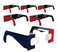 Absolute Eclipse Lunettes Eclipse Solaire 2026 pour Voir l'Éclipse - ISO 12312-2 CE Certifiées Homologuées - 6 Pack Famille - Design FR - Adultes Enfants - Fabricant Européen Reconnu AAS