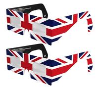 Absolute Eclipse Lunettes Eclipse Solaire 2026 pour Voir l'Éclipse - ISO 12312-2 CE Certifiées Homologuées - 2 Pack - Design GB - Adultes Enfants - Fabricant Européen Reconnu AAS
