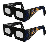 Absolute Eclipse Lunettes Eclipse Solaire 2026 pour Voir l'Éclipse - ISO 12312-2 CE Certifiées Homologuées - 2 Pack - Design Music - Adultes Enfants - Fabricant Européen Reconnu AAS
