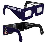 Absolute Eclipse Lunettes Eclipse Solaire 2026 pour Voir l'Éclipse - ISO 12312-2 CE Certifiées Homologuées - Éclipse Totale 12 Août 2026 - Adultes Enfants - Fabricant Européen Reconnu AAS