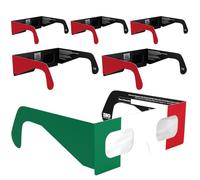 Absolute Eclipse Lunettes Eclipse Solaire 2026 pour Voir l'Éclipse - ISO 12312-2 CE Certifiées Homologuées - 6 Pack Famille - Design IT - Adultes Enfants - Fabricant Européen Reconnu AAS