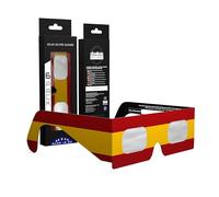 Absolute Eclipse Lunettes Eclipse Solaire 2026 pour Voir l'Éclipse - ISO 12312-2 CE Certifiées Homologuées - 6 Pack Famille - Design ES - Adultes Enfants - Fabricant Européen Reconnu AAS