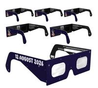 Absolute Eclipse Lunettes Eclipse Solaire 2026 pour Voir l'Éclipse - ISO 12312-2 CE Certifiées Homologuées - Éclipse Totale 12 Août 2026 - Adultes Enfants - Fabricant Européen Reconnu AAS
