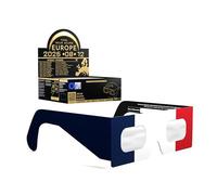 Absolute Eclipse Lunettes Eclipse Solaire 2026 pour Voir l'Éclipse - ISO 12312-2 CE Certifiées Homologuées - Lot de 50 Événements - Design FR - Adultes Enfants - Fabricant Européen Reconnu AAS