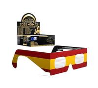 Absolute Eclipse Lunettes Eclipse Solaire 2026 pour Voir l'Éclipse - ISO 12312-2 CE Certifiées Homologuées - Lot de 50 Événements - Design ES - Adultes Enfants - Fabricant Européen Reconnu AAS