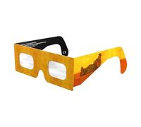 Absolute Eclipse Lunettes Eclipse Solaire 2026 pour Voir l'Éclipse - ISO 12312-2 CE Certifiées Homologuées - 6 Pack Famille - Design Siesta - Adultes Enfants - Fabricant Européen Reconnu AAS
