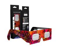 Absolute Eclipse Lunettes Eclipse Solaire 2026 pour Voir l'Éclipse - ISO 12312-2 CE Certifiées Homologuées - 10 Pack - Design Graffiti - Adultes Enfants - Fabricant Européen Reconnu AAS