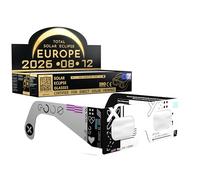 Absolute Eclipse Lunettes Eclipse Solaire 2026 pour Voir l'Éclipse - ISO 12312-2 CE Certifiées Homologuées - Lot de 100 Écoles - Design Cipher - Adultes Enfants - Fabricant Européen Reconnu AAS
