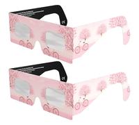 Absolute Eclipse Lunettes Enfants Eclipse Solaire 2026 ISO 12312-2 CE Certifiées - 2 Pack - Design Cherrylane - Fabricant Européen