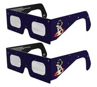 Absolute Eclipse Lunettes Enfants Eclipse Solaire 2026 ISO 12312-2 CE Certifiées - 2 Pack - Design Rocketrider - Fabricant Européen