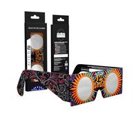 Absolute Eclipse Lunettes Enfants Eclipse Solaire 2026 ISO 12312-2 CE Certifiées - 2 Pack - Design Sunburst - Fabricant Européen
