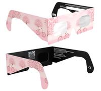 Absolute Eclipse Lunettes Enfants Eclipse Solaire 2026 pour Voir l'Éclipse - ISO 12312-2 CE Certifiées Homologuées - 2 Pack - Design Cherrylane - Adultes Enfants - Fabricant Européen Reconnu AAS