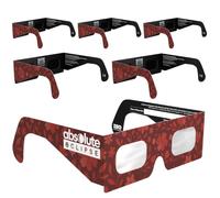 Absolute Eclipse Lunettes Enfants Eclipse Solaire 2026 pour Voir l'Éclipse - ISO 12312-2 CE Certifiées Homologuées - 6 Pack Famille - Design Bloom - Adultes Enfants - Fabricant Européen Reconnu AAS
